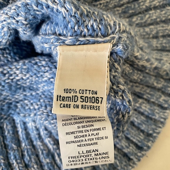 L.L. Bean Cotton Ragg Marled Sweater - Picture 8 of 9